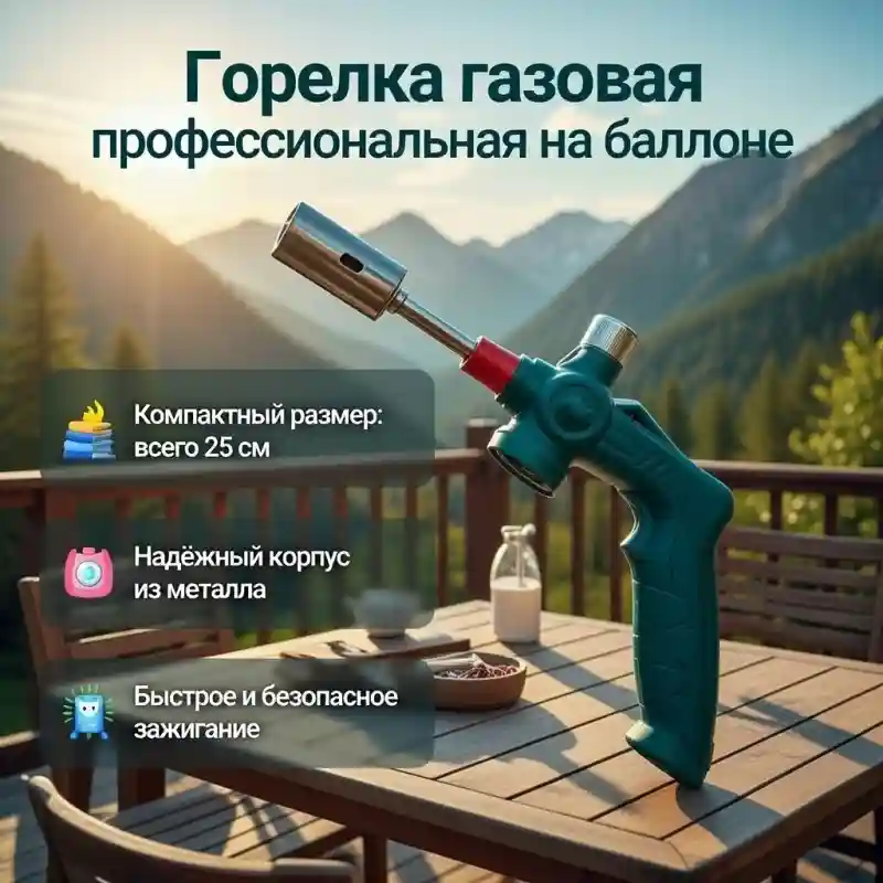 Горелка газовая профессиональная на баллоне