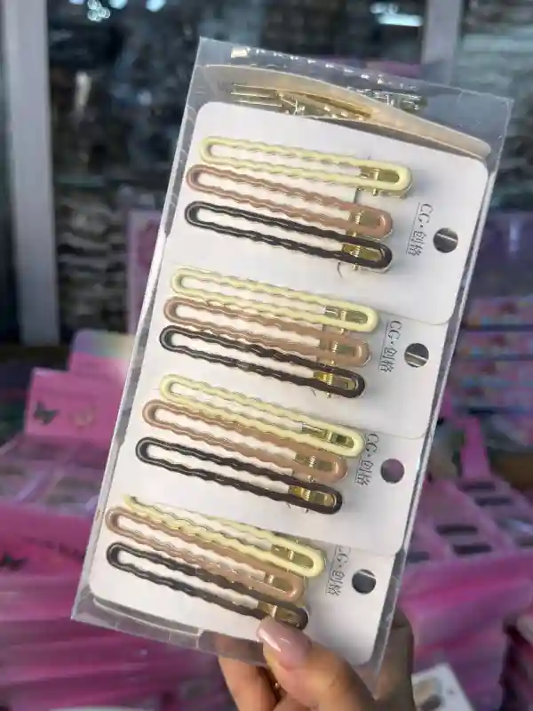 Длинные заколки-волны (набор)