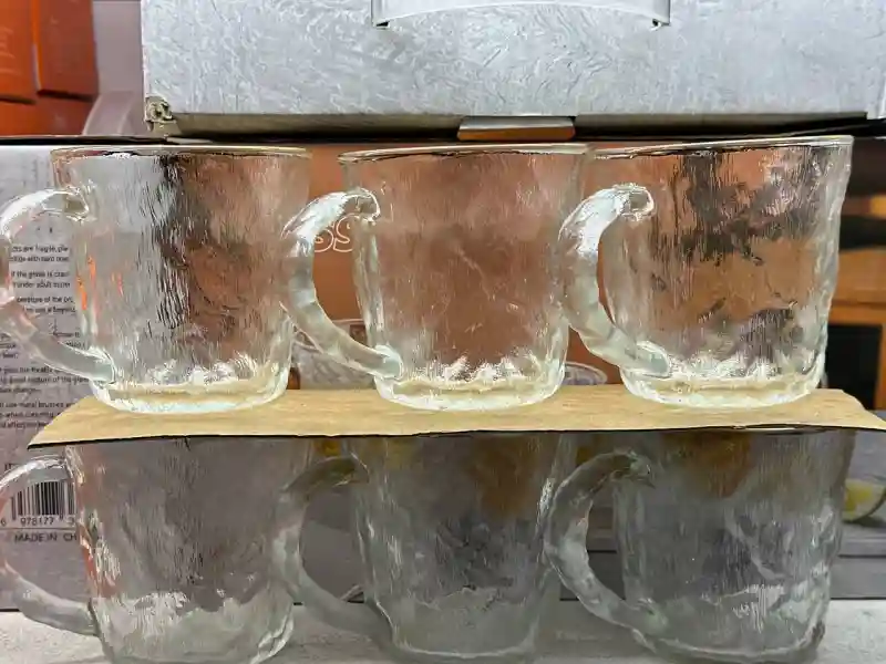 Набор для напитков: рифленый графин и стаканы с кожаными держателями, 5 предмето