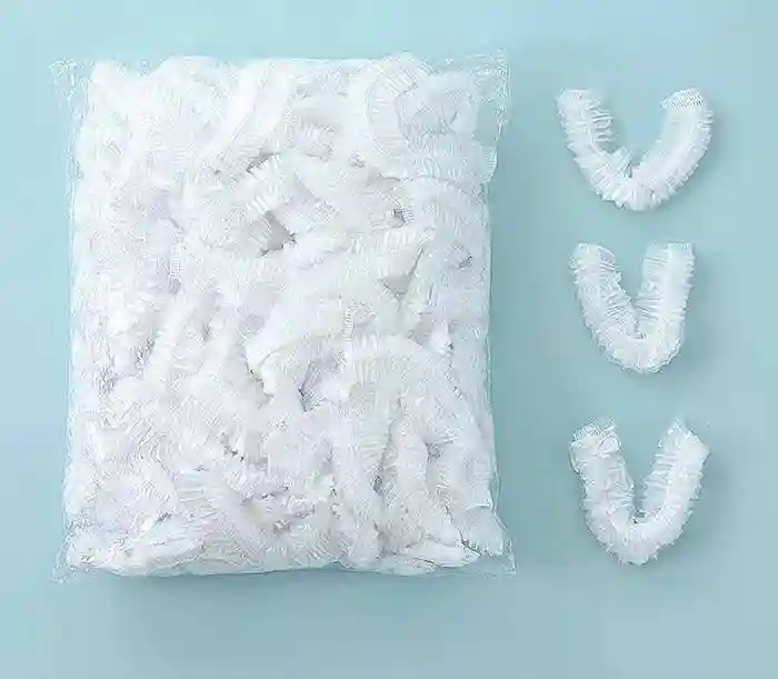 Набор одноразовых полиэтиленовых чехлов на резинке для хранения продуктов