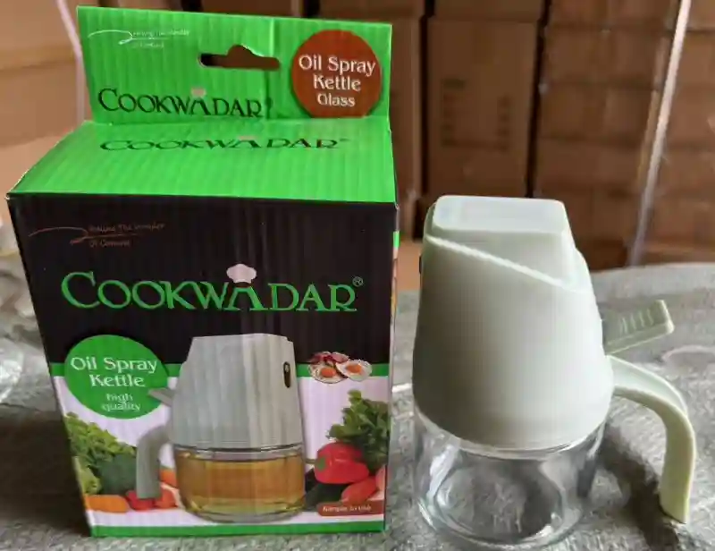Распылитель для масла CookwaDar Oil Spray Kettle, стеклянный с дозатором