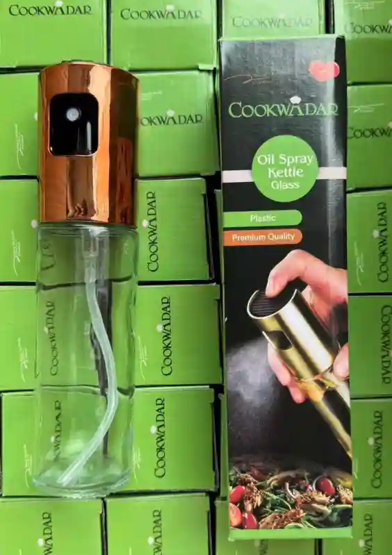 Распылитель для масла и уксуса CookwaDar Glass Oil Spray, золото