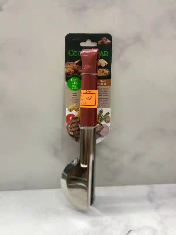 Кухонные щипцы Cookwadar Food Clip с силиконовыми ручками, бордовый