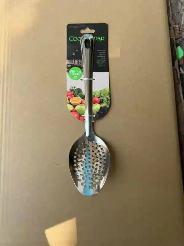 Шумовка Cookwadar Kitchen Tools из нержавеющей стали, серебристый