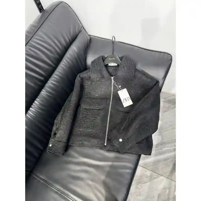 12157 - Женский тёплый бомбер на молнии - Тёмно-серый (модель 3) L