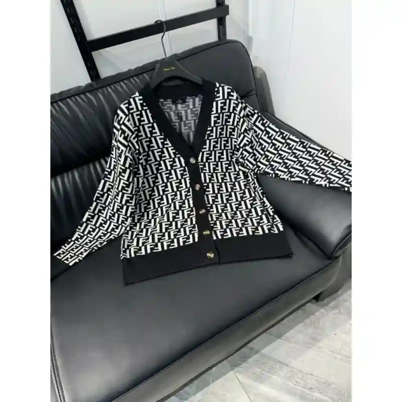 12250 - Женский кардиган - Чёрный, размер стандарт оверсайз