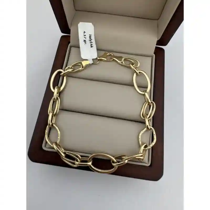 Браслет Zara Gold 858518084 длина 19 см, вес 4.17 г золото, плетение обод