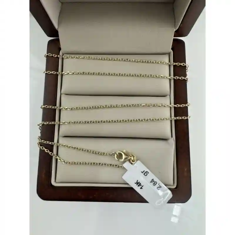 Цепь Zara Gold 300-276 длина 50 см, вес 2.48 г золото, плетение якорное