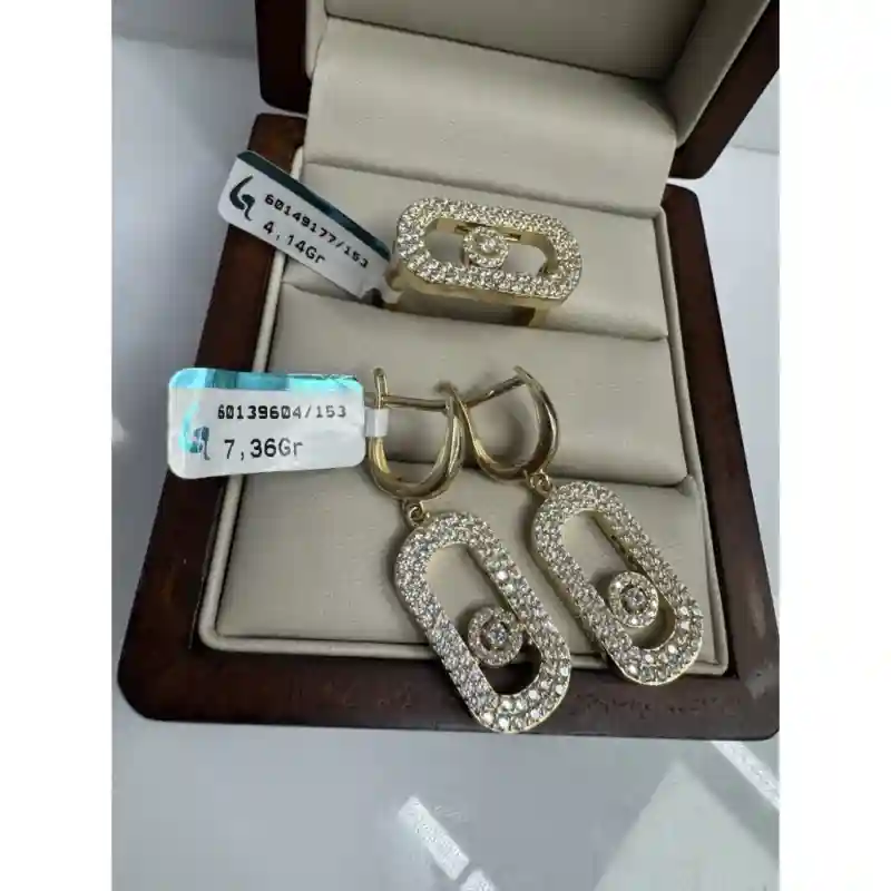 Zara Gold 667887 вес 11.5 г золото, фианит