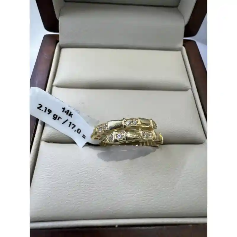 Кольцо Zara Gold 466373798 размер 17 вес 2.19 г золото, сплав покрытый розовым з