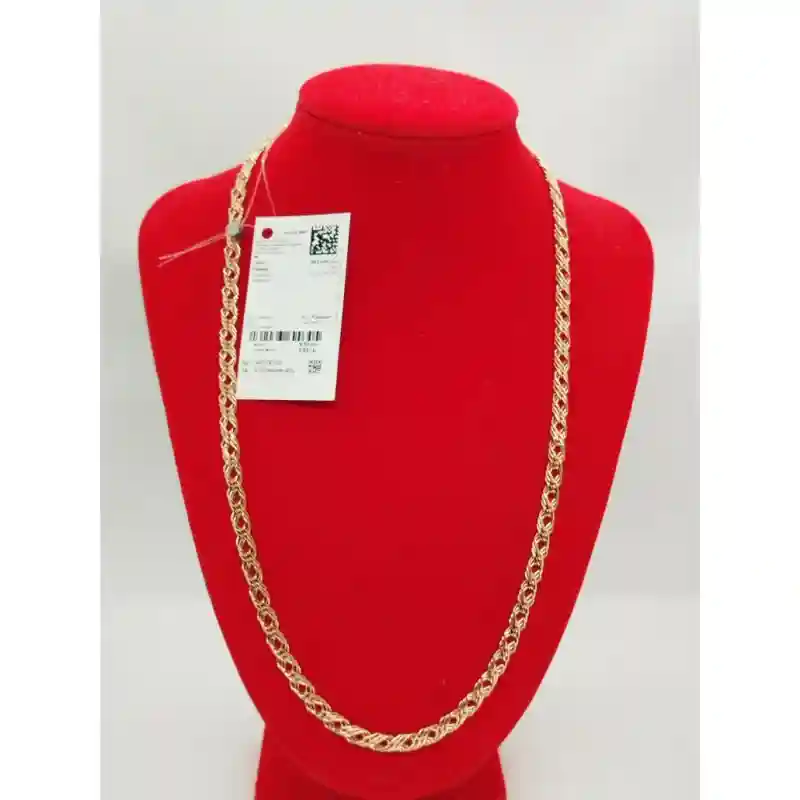 Цепь Zara Gold 582100702 длина 55 см, вес 9.82 г золото, плетение двойной ромб