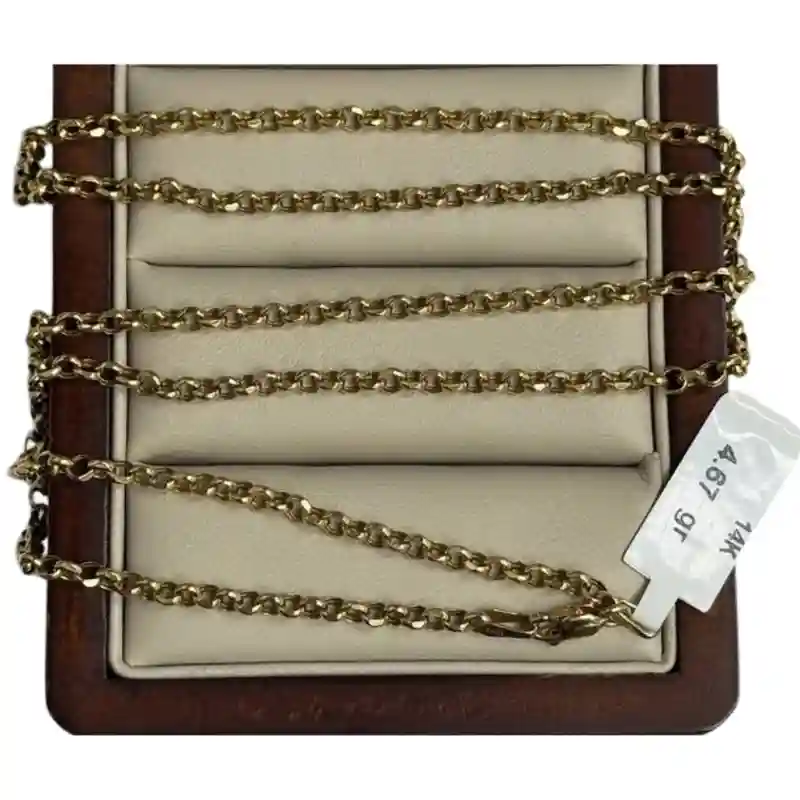 14662 Цепочка из жёлтого золота 14К, длина 60 см