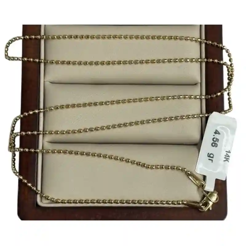 14663 Цепочка из жёлтого золота 14К, длина 55 см