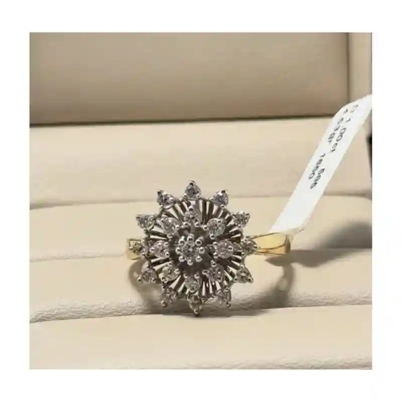 14707 Кольцо из золота 585 с бриллиантом