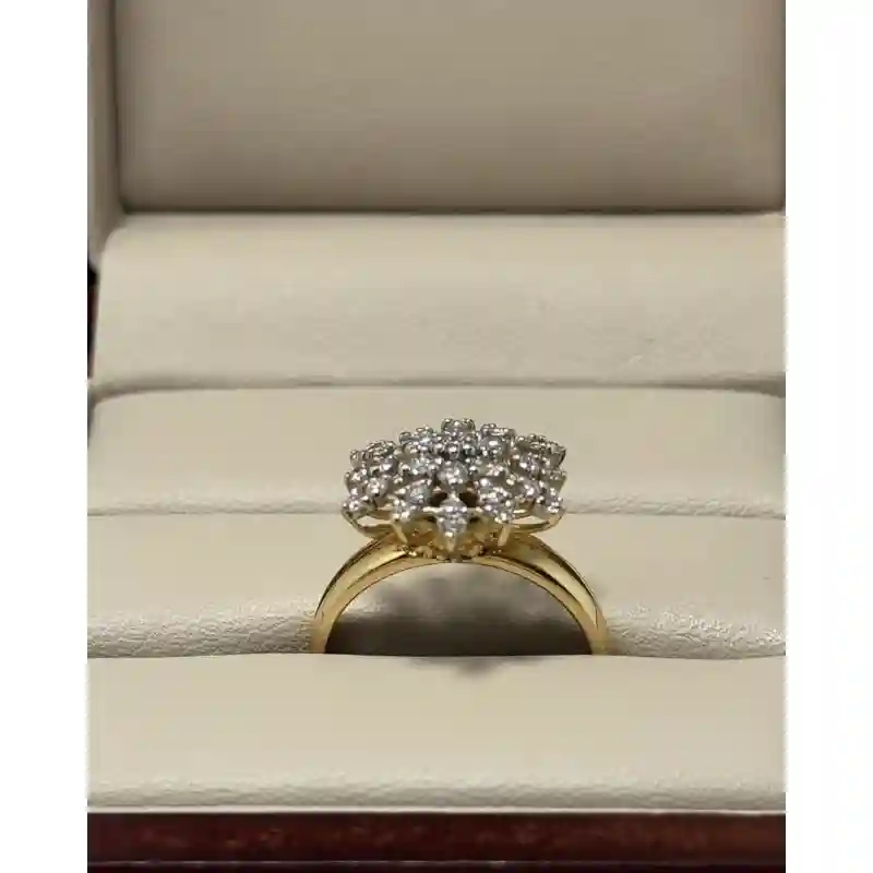 14709 Кольцо из золота 585 с бриллиантом