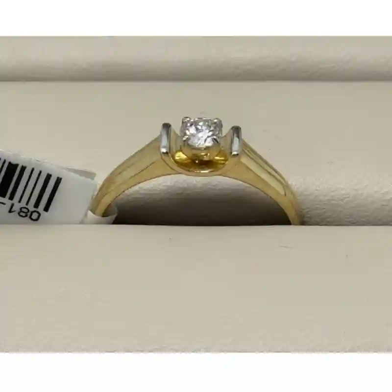 14728 Кольцо из золота 585 с бриллиантом