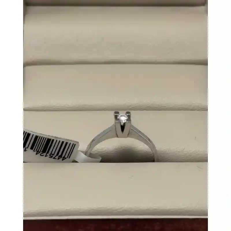 14740 Кольцо из белого золота 585 с бриллиантом