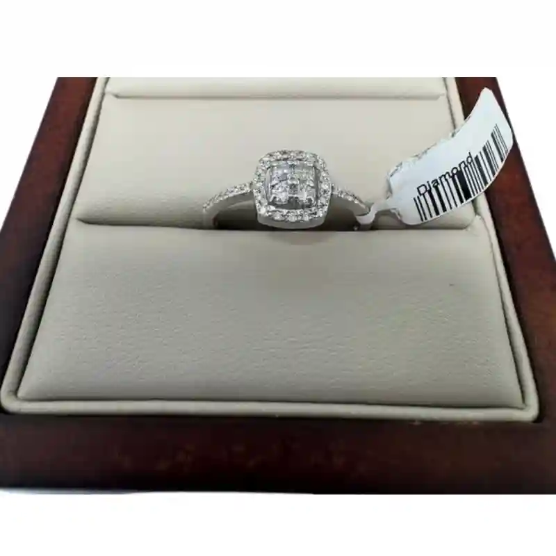 14747 Кольцо из белого золота 585 с бриллиантом