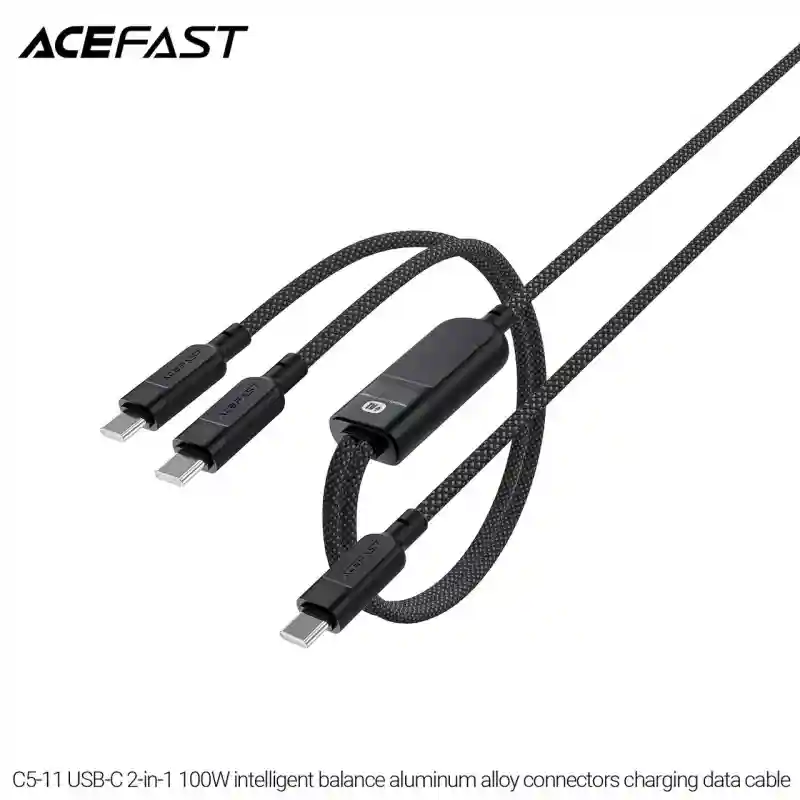 Кабель ACEFAST C5-11 USB-C 2-в-1, 100W