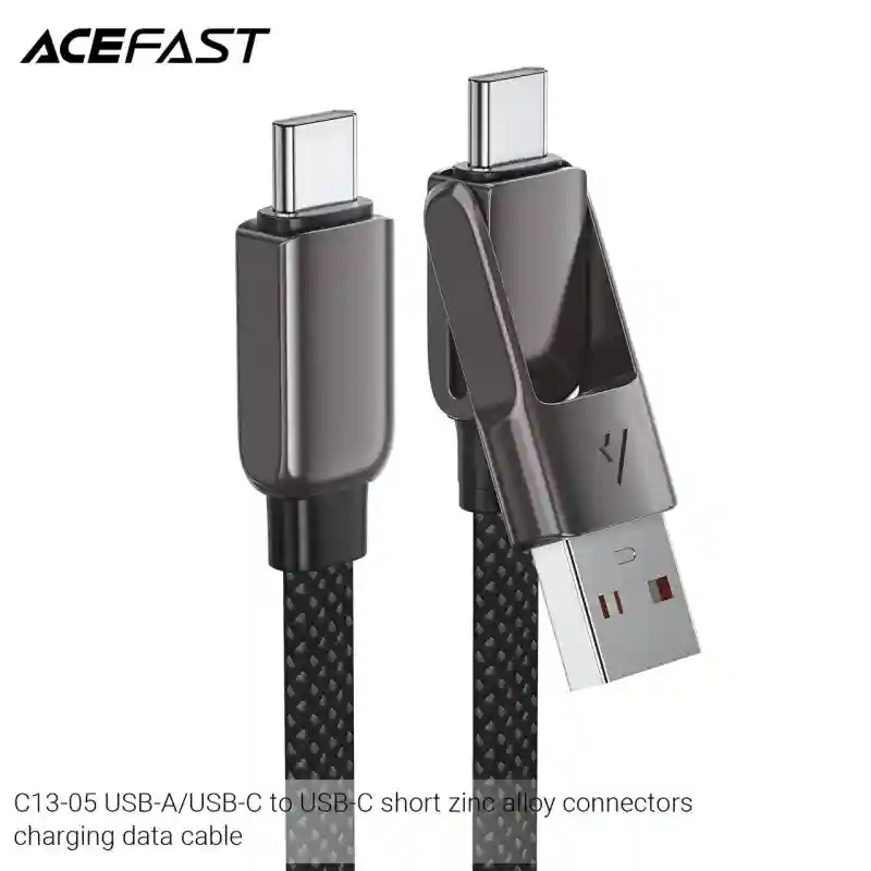 Мультифункциональный кабель USB-A/USB-C на USB-C ACEFAST C13-05 Acewire Pro