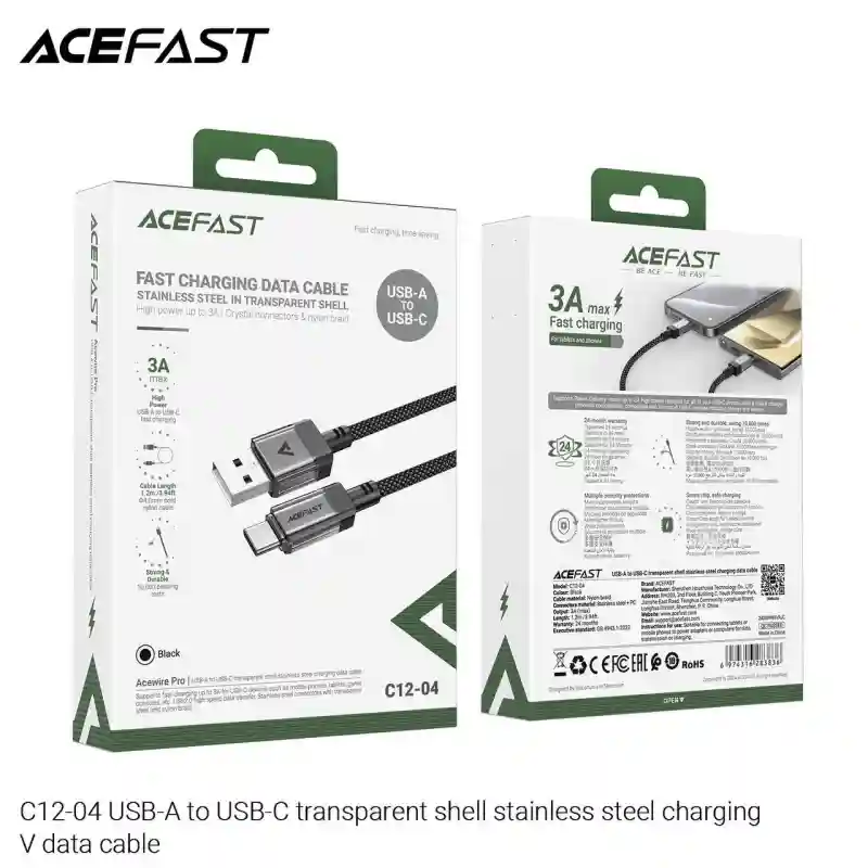 Кабель USB-A - USB-C ACEFAST C12-04 Acewire Pro