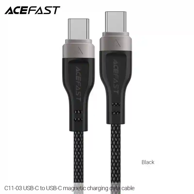 Магнитный кабель USB-C - USB-C ACEFAST C11-03 Acewire Pro 60W