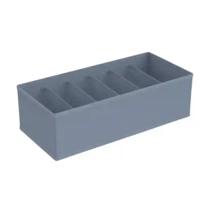 Органайзер для хранения на 6 секций (серый), 32х15х10 см