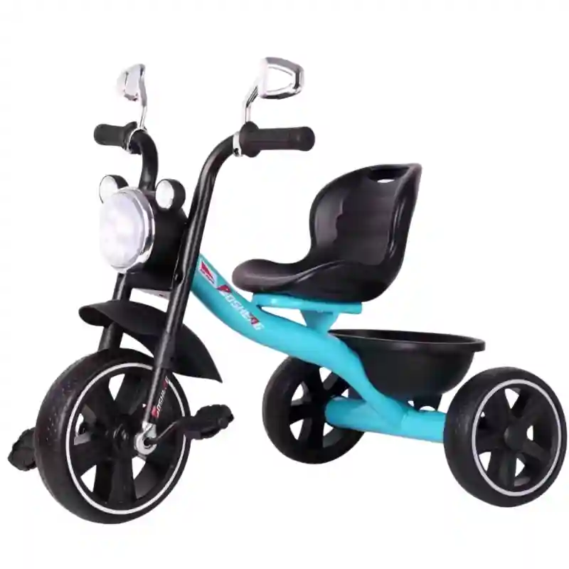 18125 Велосипед трёхколёсный RX-108 — Голубой с чёрным