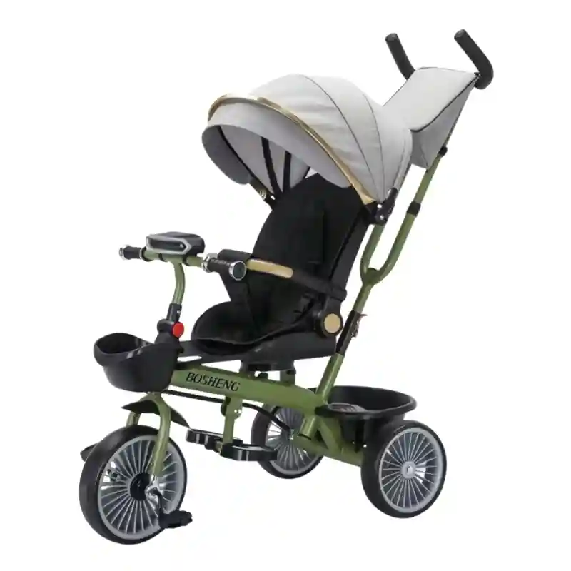 18138 Велосипед трехколесный RX-800 серо-зеленый