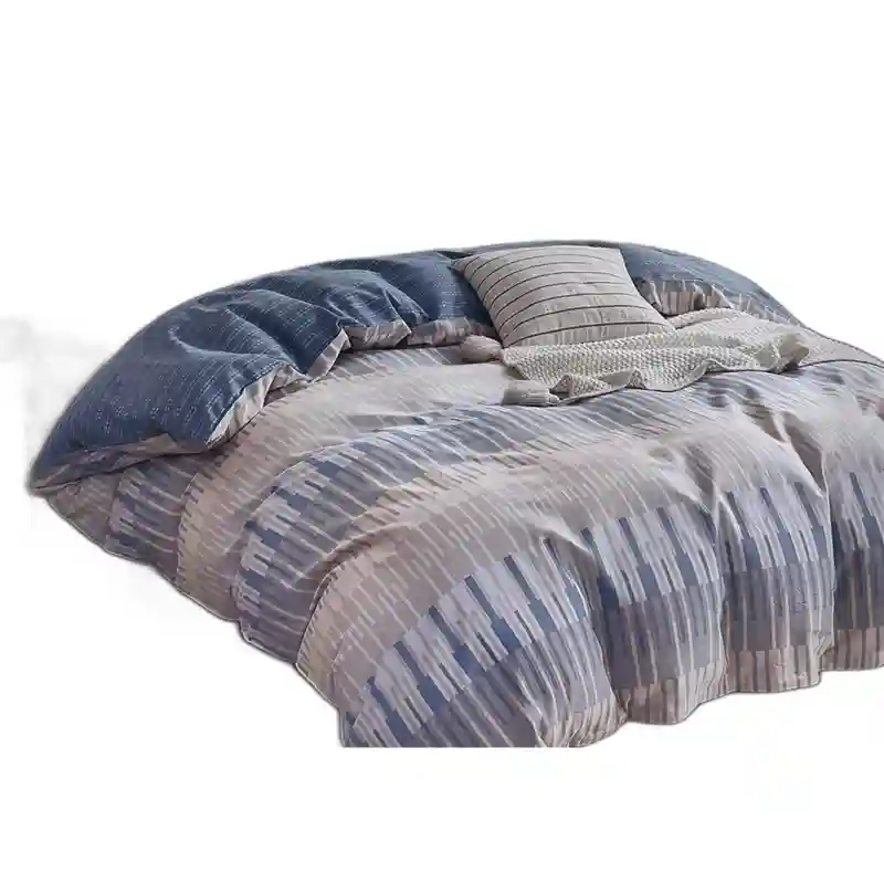 18220 Комплект постельного белья (синий с полосами)