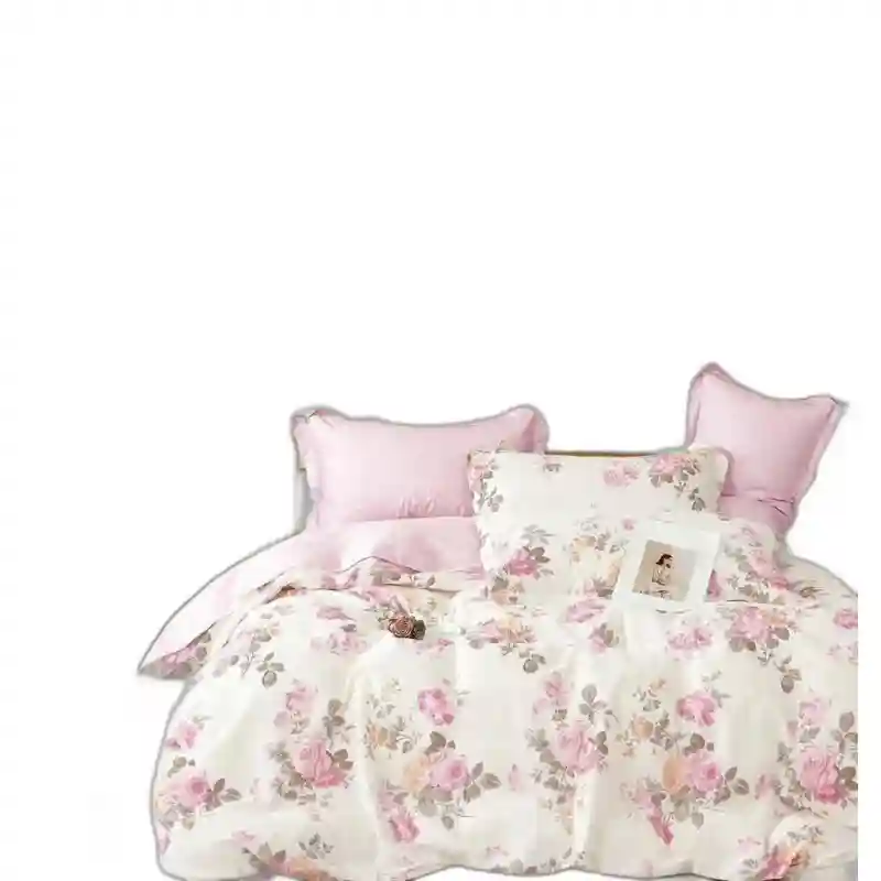 18227 Комплект постельного белья (розовое с цветами)
