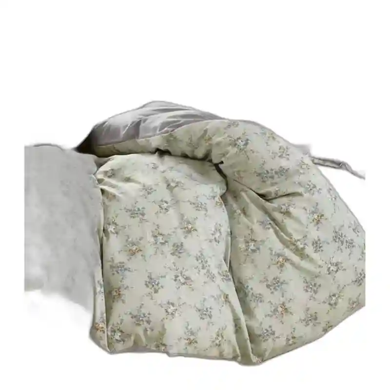 18255 Комплект постельного белья (JAKKARD Зелёное с мелкими цветами)