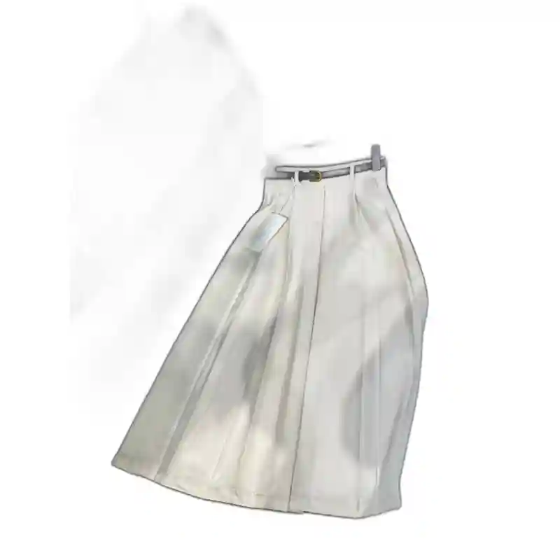 20357 Юбки классика молочная S