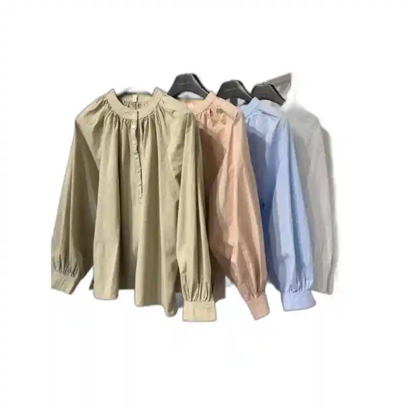 21319 Стильные рубашки голубая 48