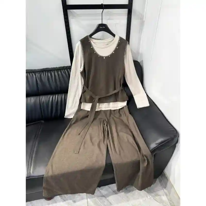 21399 Классная тройка на осень Коричневая L