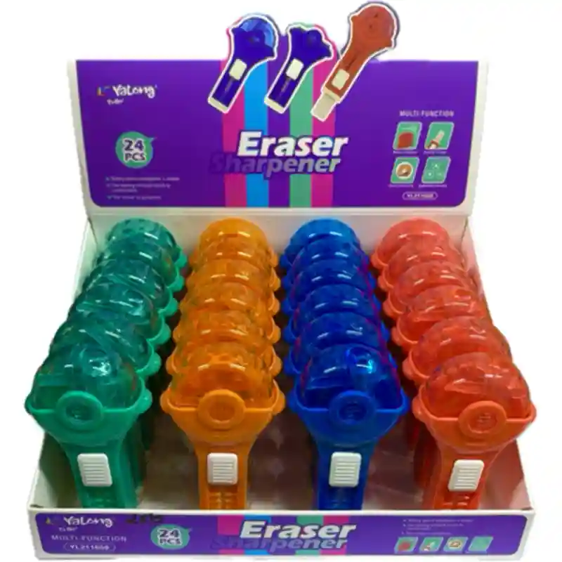 Стерка + точилка, синий 23708