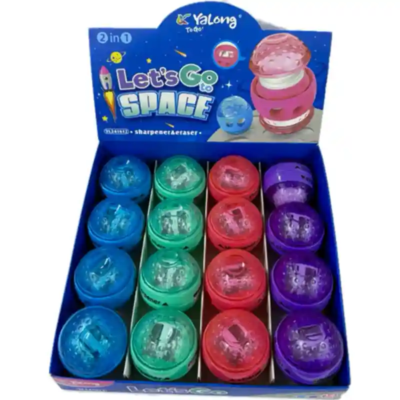 Точилка + Стерка, жёлтый 23711