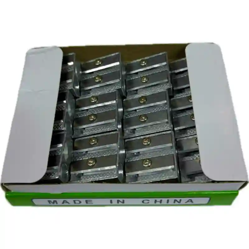 Точилка метал двойная, фиолетовый 23763