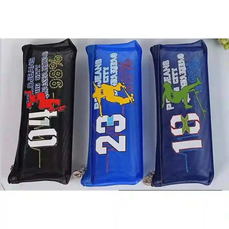 Пенал Jeans City, тёмно-синий с принтом 23783