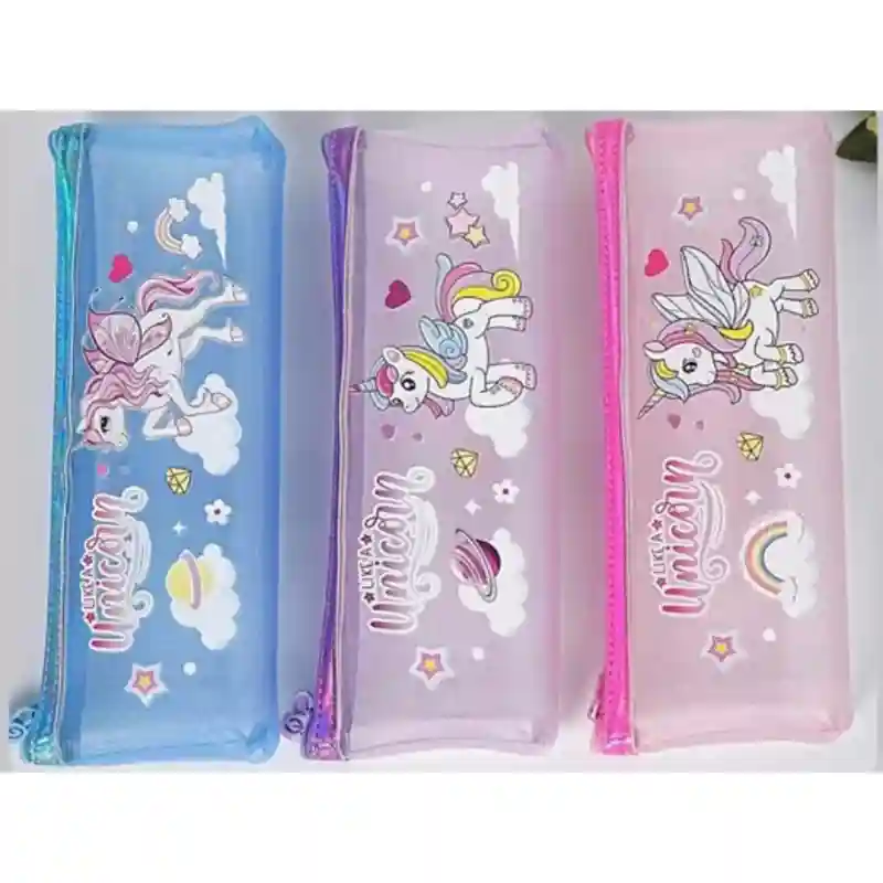 Пенал Unicorn, голубой с единорогом 23805
