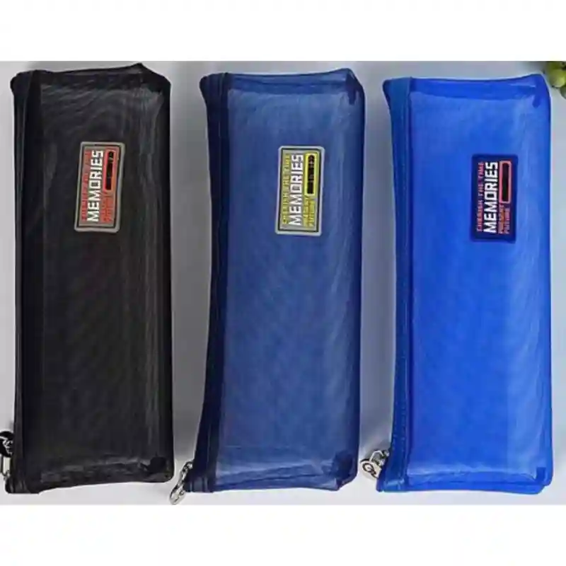 Пенал Memories, синий с надписью 23810