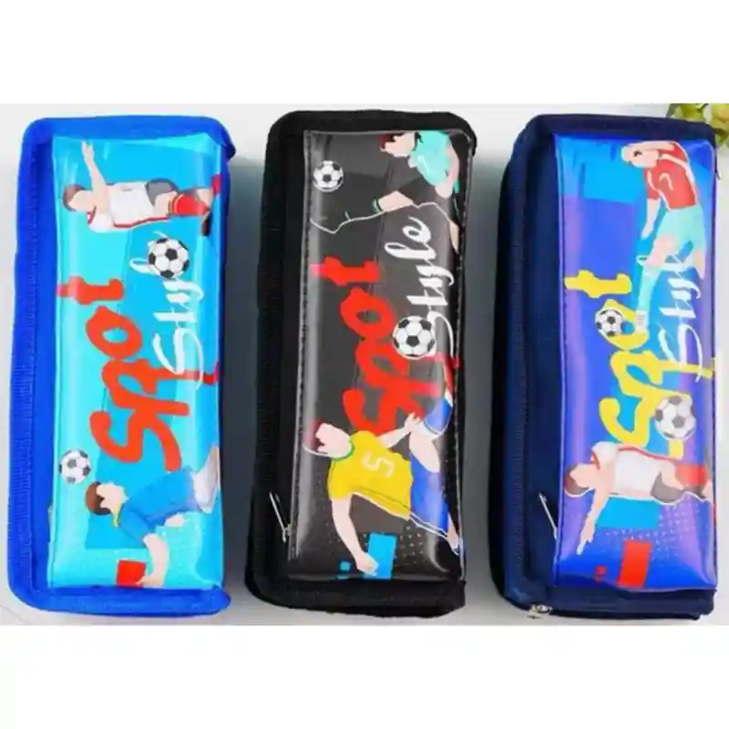 Пенал Sport Style, синий с футболистами 23828