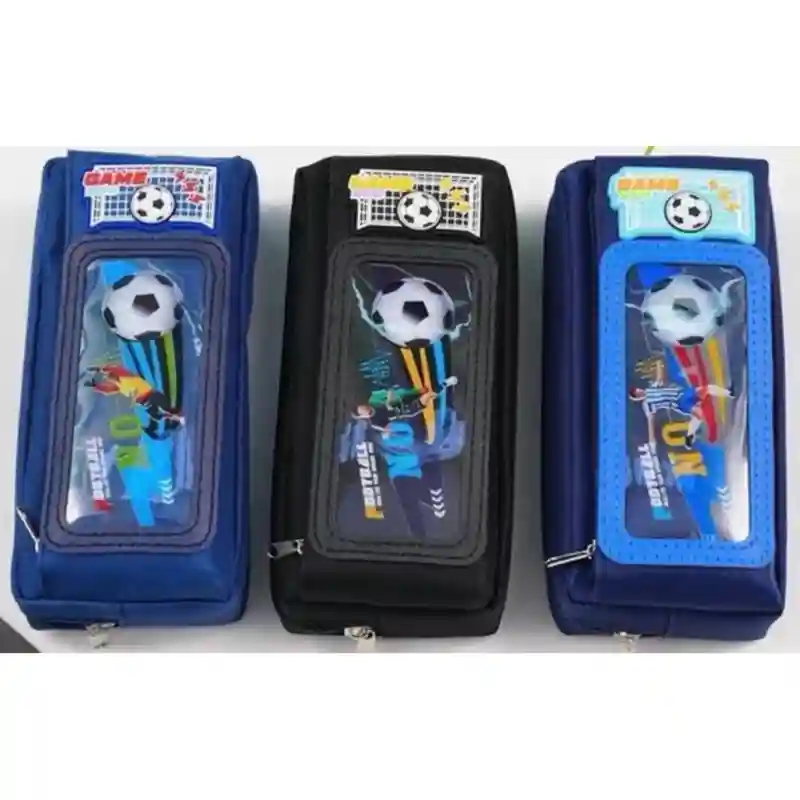 Пенал Football Game, синий с мячом 23840