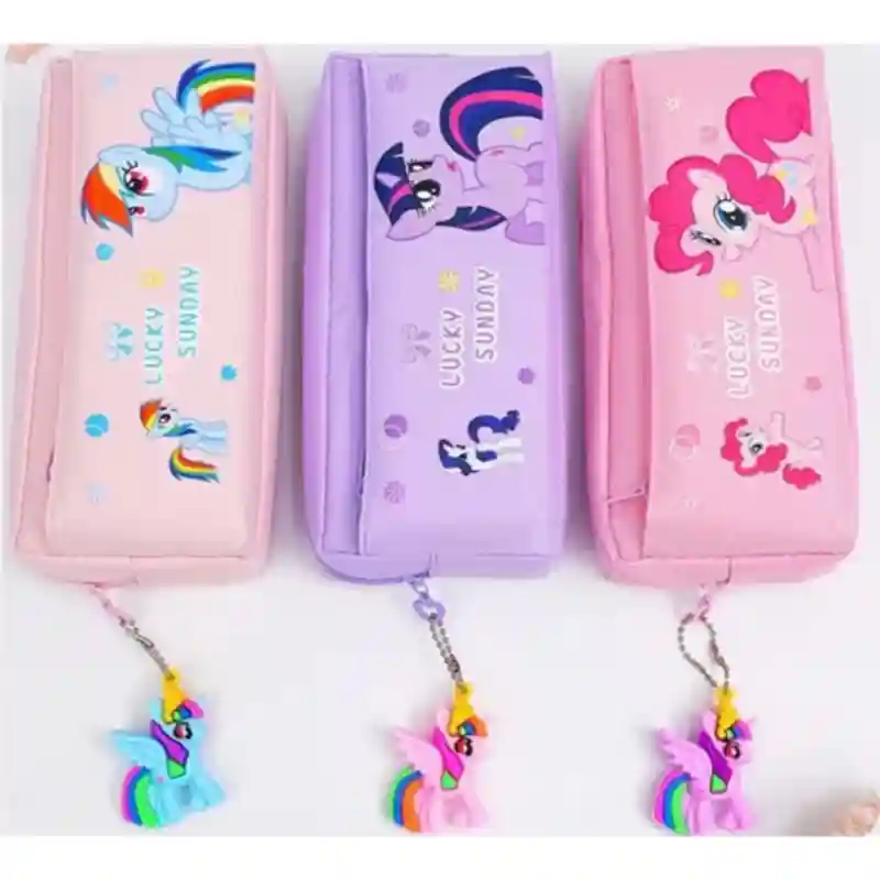 Пенал Lucky Sunday, фиолетовый с пони 23842