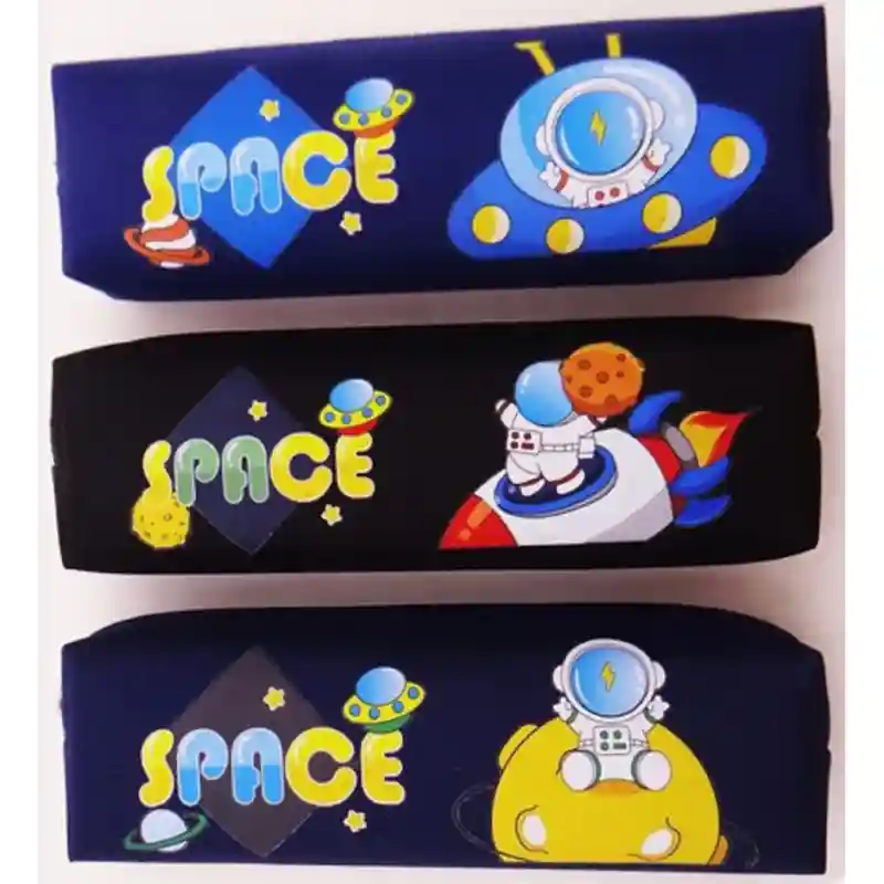 Пенал Space, чёрный с ракетой 23866