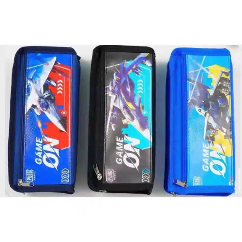 Пенал Game On, синий с самолётом 23871