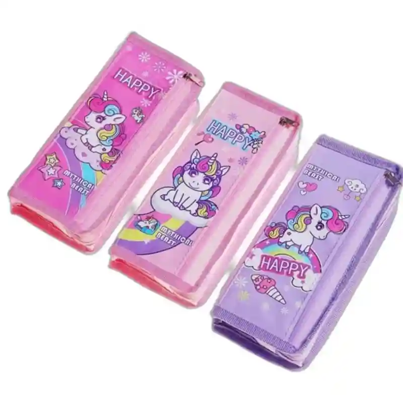 Пенал Happy Unicorn, светло-розовый с единорогом 23884