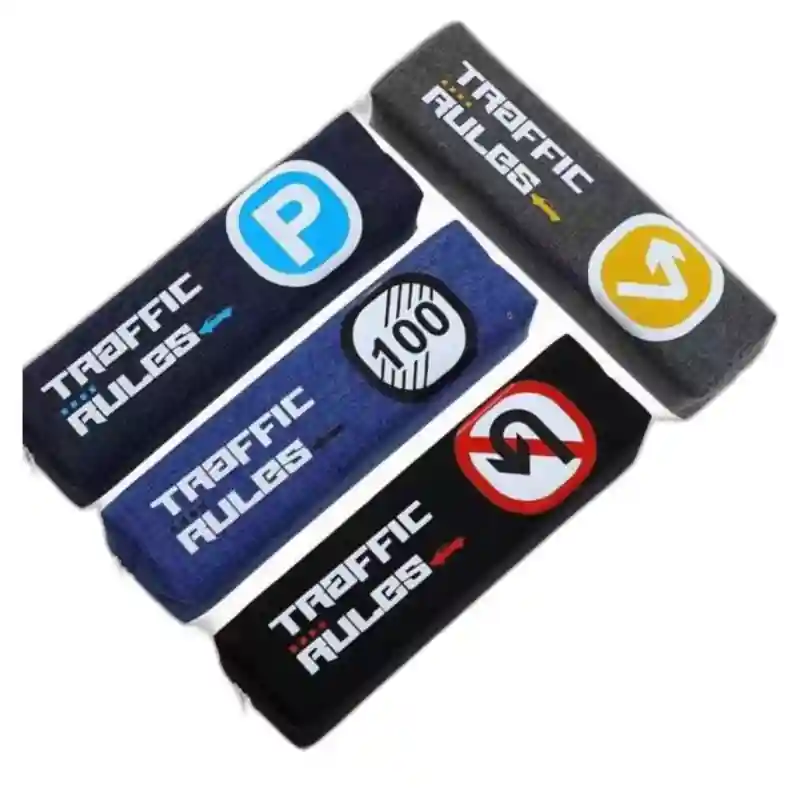 Пенал Traffic Rules, серый со знаком поворота 23892