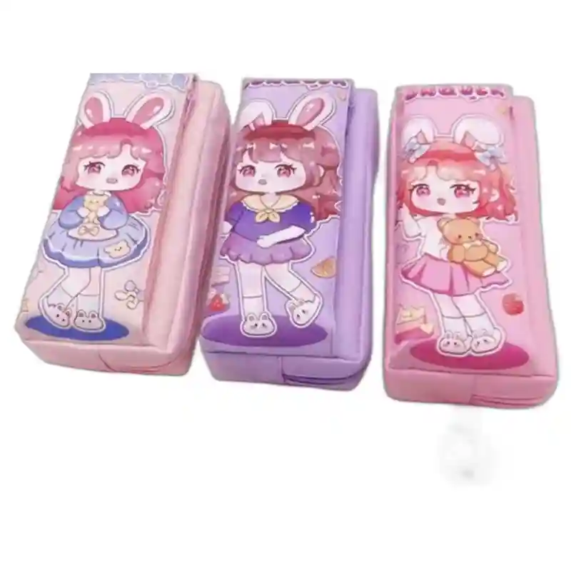 Пенал Bunny Girl, светло-розовый с девочкой 23913