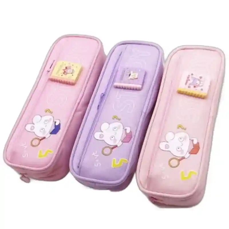 Пенал Study Bunny, светло-розовый с зайчиком 23925